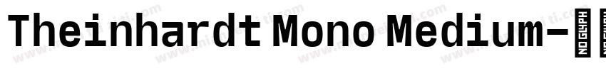 Theinhardt Mono Medium字体转换